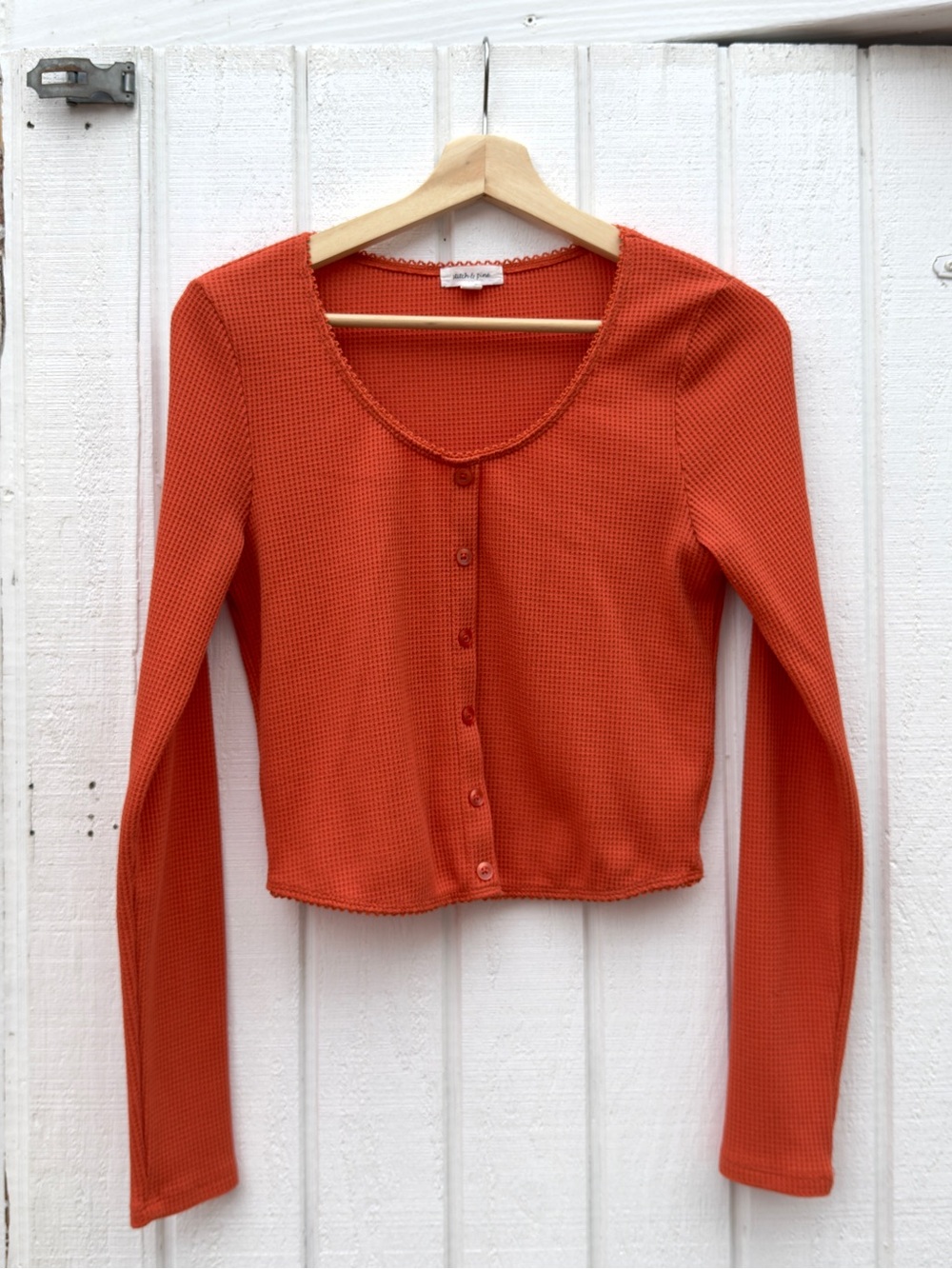 Stitch & Pine Cropped Long-Sleeve Top